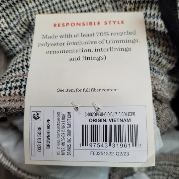 Bundle of 2 Size 7 & 12M Boys Pull On Pintuck Stretchy Pants Plaid - Cat & Jack - Picture 10 of 16